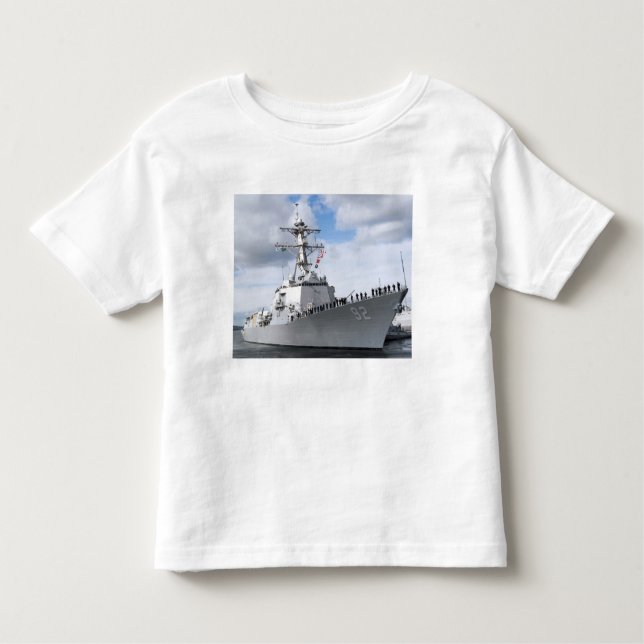 Sailors man the rails toddler t-shirt (Front)