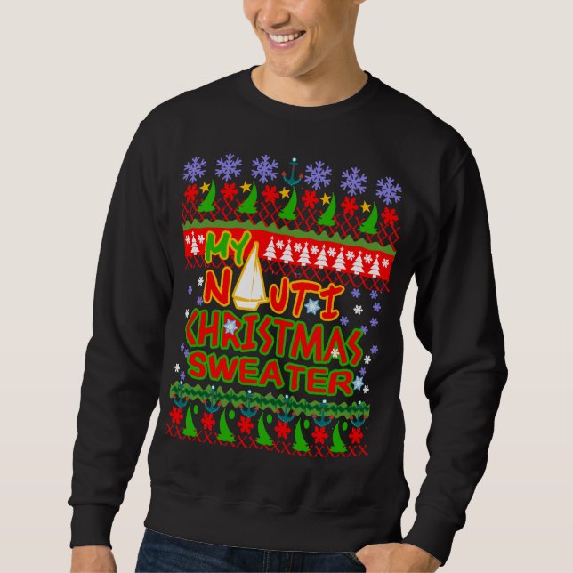 Sailors Nautical Ugly Christmas Sweater (Front)