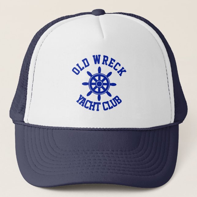 Sailors old wreck yacht club trucker hat (Front)