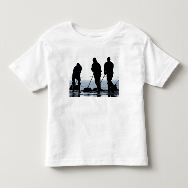 Sailors sweep out the hangar bay toddler t-shirt (Front)