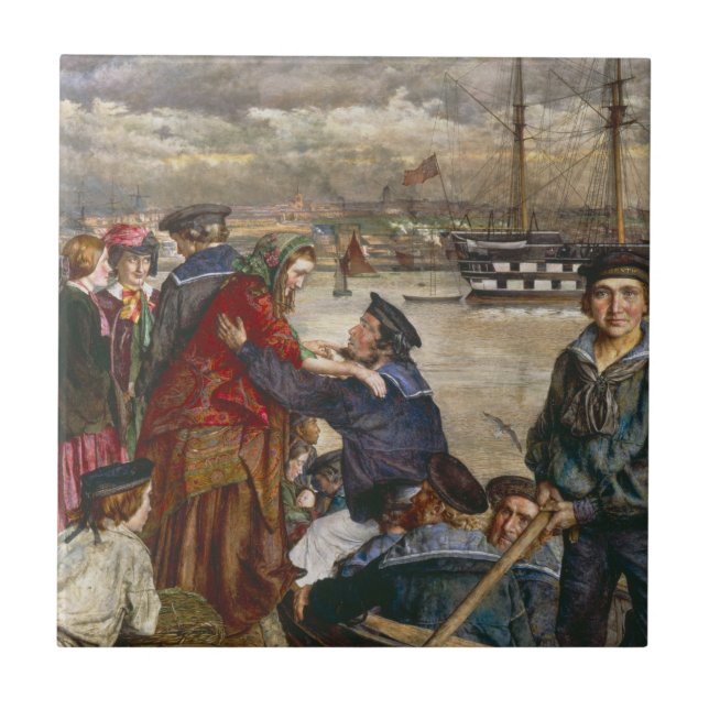  Sailors' Sweethearts and Wives (by John Lee) Ceramic Tile (Front)