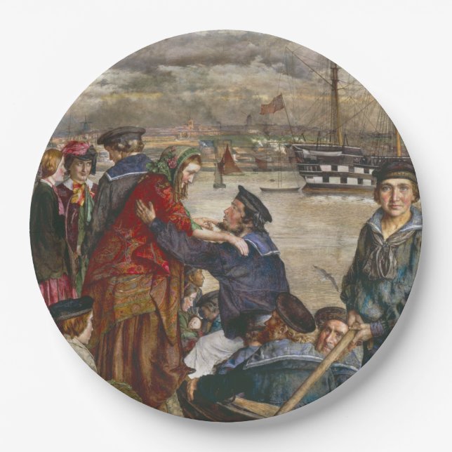  Sailors' Sweethearts and Wives (by John Lee) Paper Plates (Front)