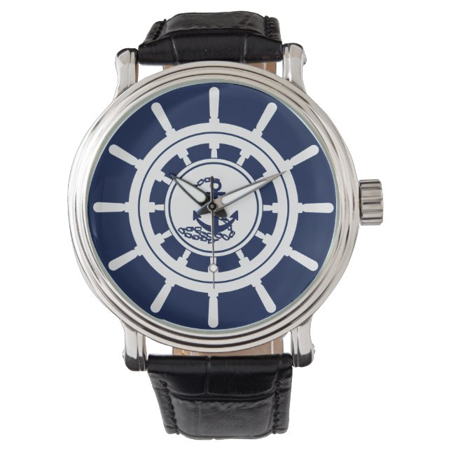 Sailor's Watch Blue and White Dial (Front)