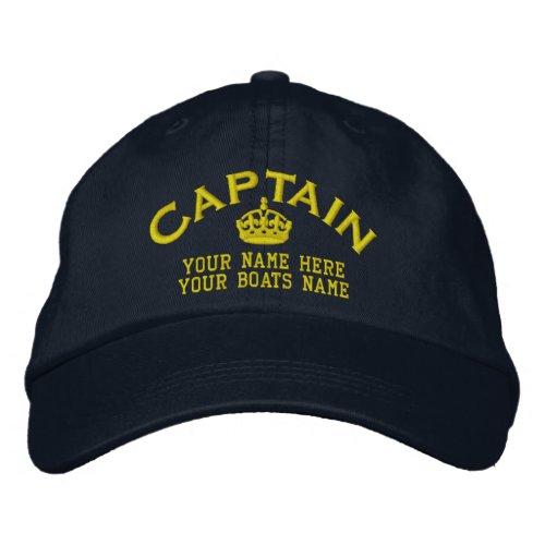Sailors yacht captains sailing embroidered baseball cap