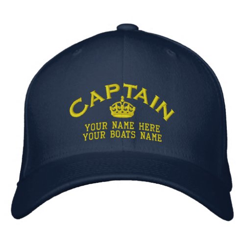 Sailors yacht captains sailing embroidered baseball cap