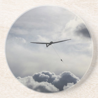 Sailplane Launching Sandstone Coaster