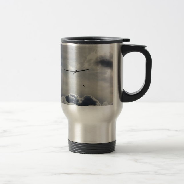Sailplane Launching Travel Mug (Right)