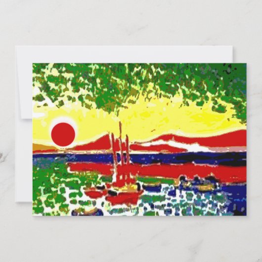 Sails and Beach Sunset (Front)