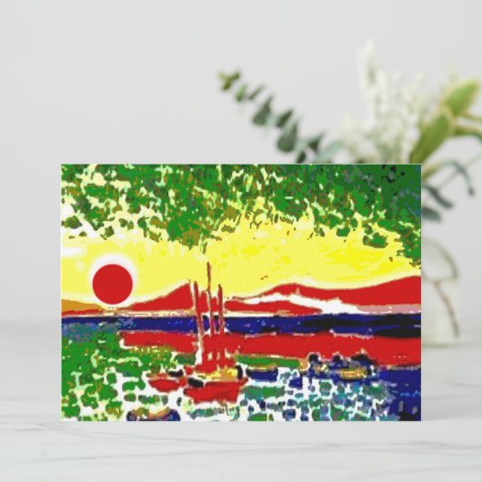 Sails and Beach Sunset (Standing Front)