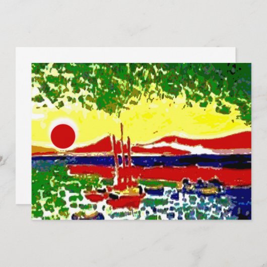 Sails and Beach Sunset (Front/Back)