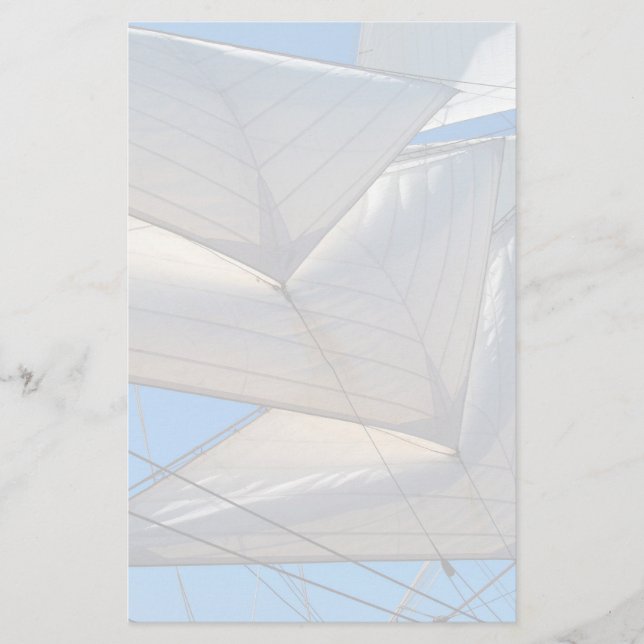 Sails of a Sailing Ship Stationery (Front)