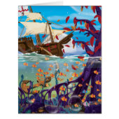 Sailship Dropping Anchor (Front)