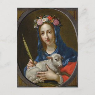Saint Agatha (by Cesare Dandini) Postcard
