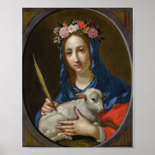 Saint Agatha by Cesare Dandini Poster