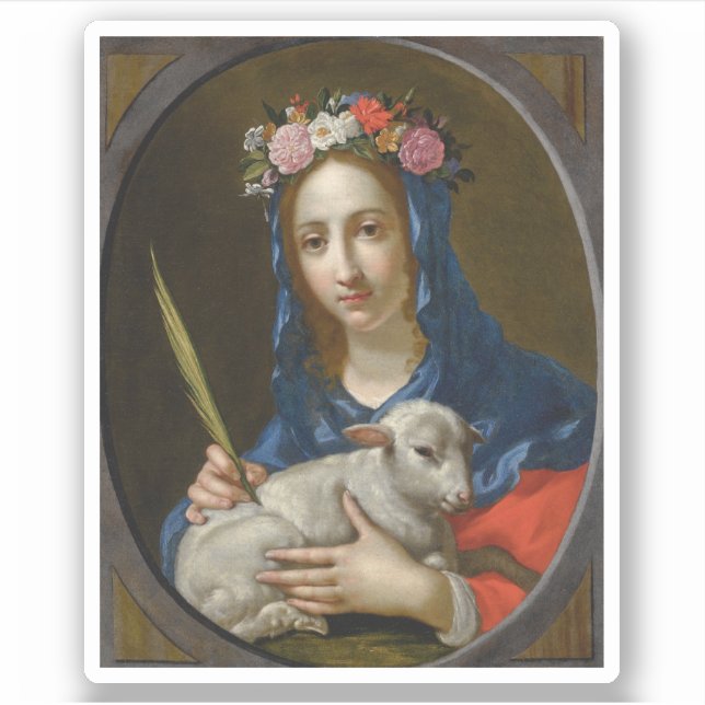 Saint Agatha (by Cesare Dandini) Sticker (Front)