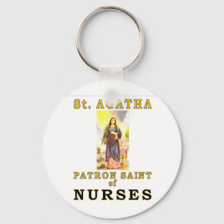 SAINT AGATHA KEYCHAIN