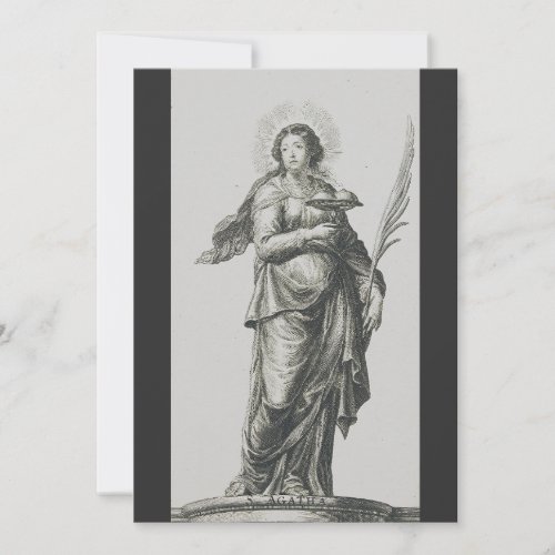 Saint Agatha of Sicily Holiday Card