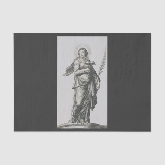 Saint Agatha of Sicily Tissue Paper (Front)