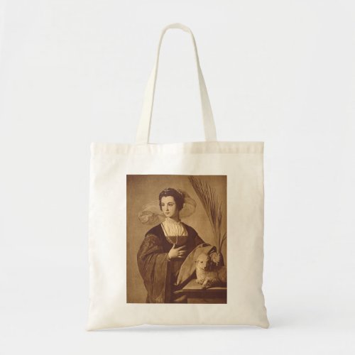 Saint Agnes by Alonso Cano Tote Bag