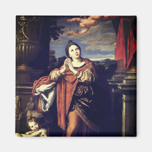 Saint Agnes by Domenichino (c. 1620) Magnet