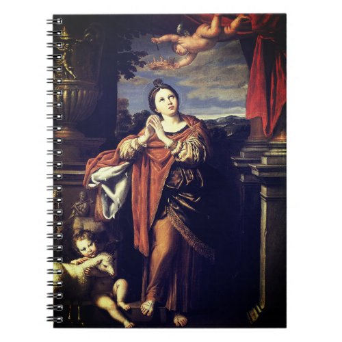 Saint Agnes by Domenichino câ1620 Notebook