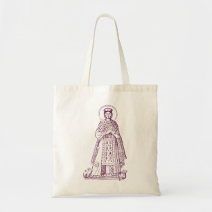 Saint Agnes of Rome greek mosaic Tote Bag