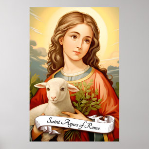 Saint Agnes of Rome Poster