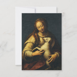 Saint Agnes of Rome Vessel of Glory Holy Card