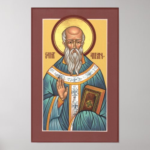 Saint Aidan Poster