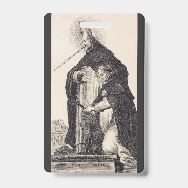 Saint Albert the Great and saint Thomas Aquinas Badge (Front)