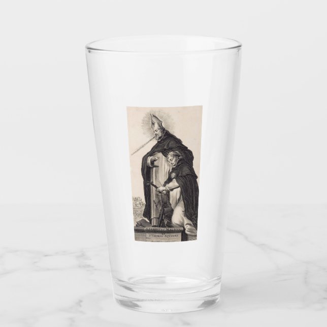 Saint Albert the Great and saint Thomas Aquinas Glass (Front)