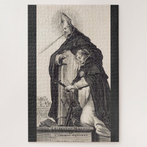 Saint Albert the Great and saint Thomas Aquinas Jigsaw Puzzle