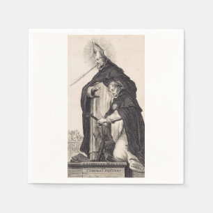 Saint Albert the Great and saint Thomas Aquinas Napkins
