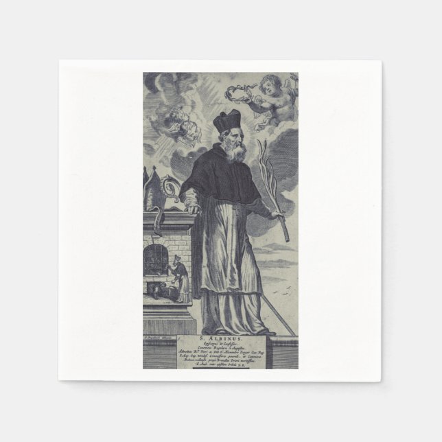 Saint Albinus of Angers Napkins (Front)