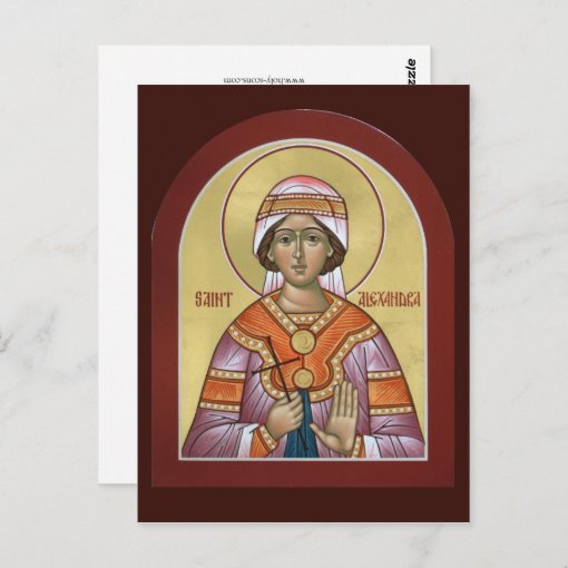 Saint Alexandra Prayer Card Zazzle