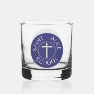 Saint Alice School Traditional Patch Whiskey Glass