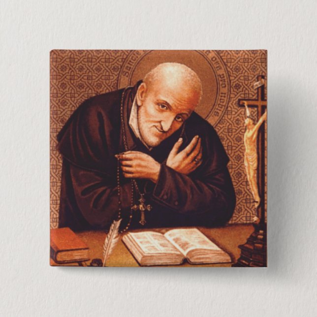 Saint Alphonsus Liguori Button (Front)