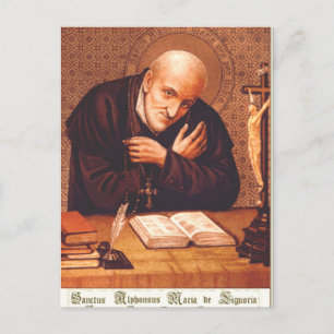 Saint Alphonsus Liguori Italian Catholic Bishop Postcard