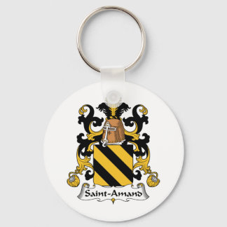 Saint-Amand Family Crest Keychain