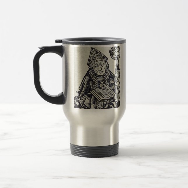 Saint Amandus catholic missionaries of Flanders Travel Mug (Left)