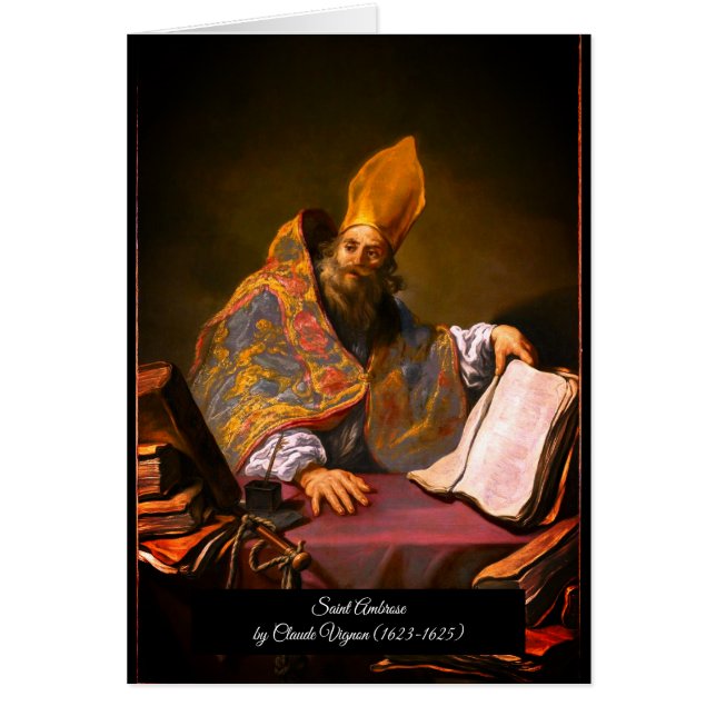 Saint Ambrose of Milan Cards (Front)