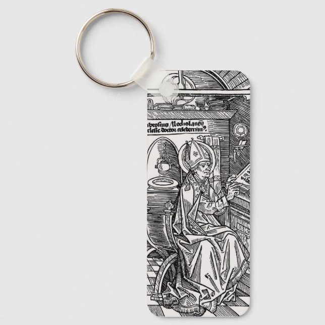 Saint Ambrose of Milan Keychain (Front)