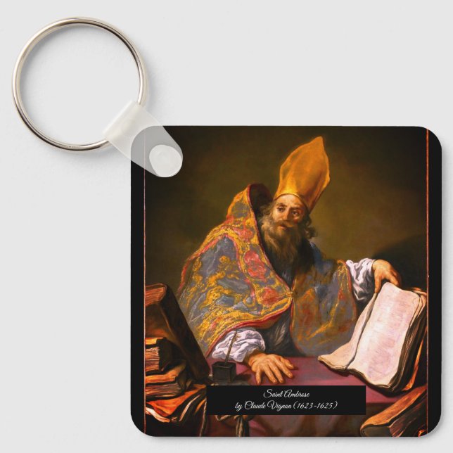 Saint Ambrose of Milan Keychain (Front)