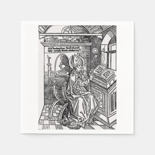 Saint Ambrose of Milan Napkins (Front)