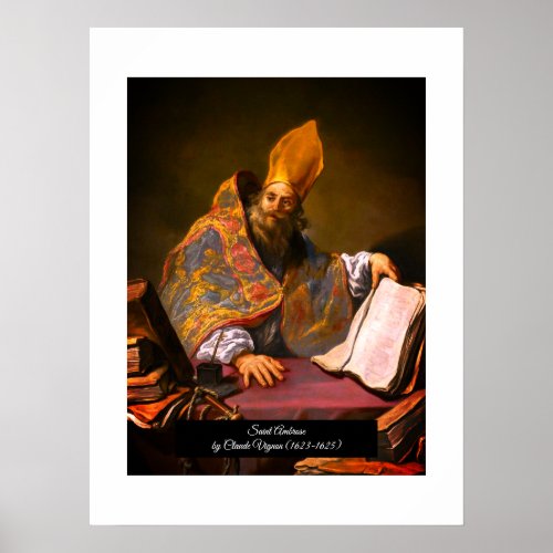 Saint Ambrose of Milan Poster