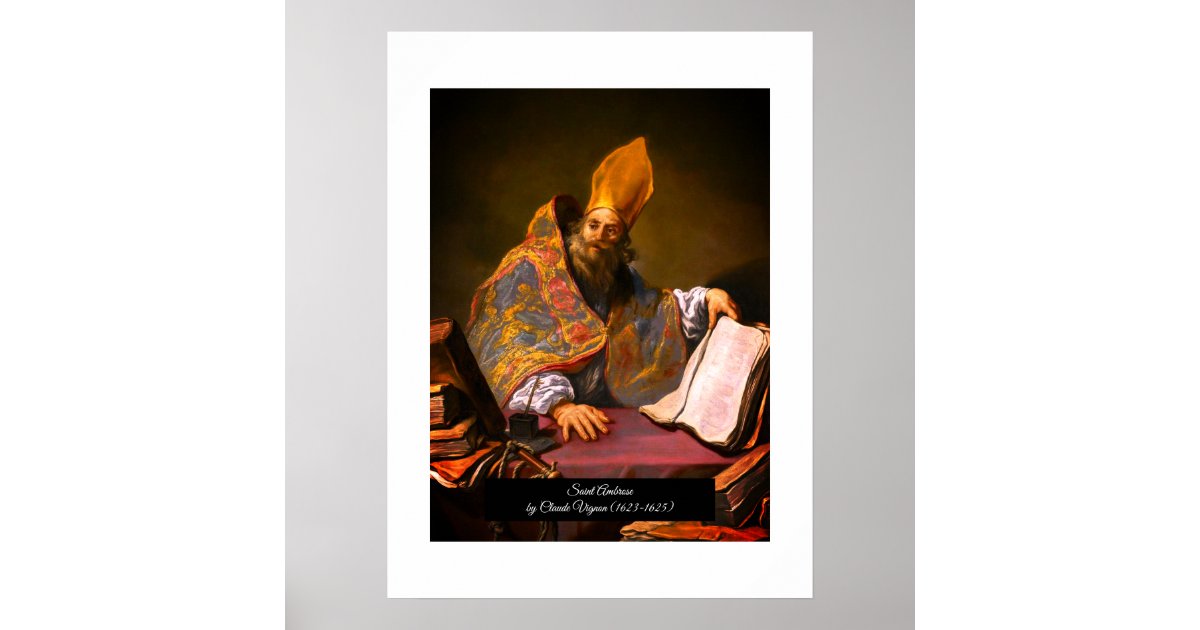 Saint Ambrose of Milan Poster | Zazzle