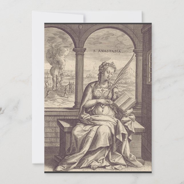 Saint Anastasia Christian saint and martyr Invitation (Front)