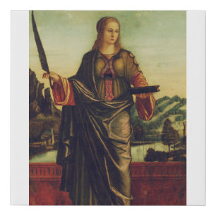 Saint Anastasia of Rome Faux Canvas Print