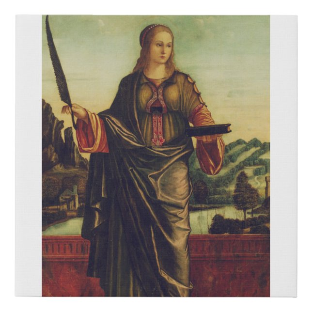Saint Anastasia of Rome Faux Canvas Print (Front)