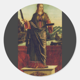 Saint Anastasia of Rome Premium Art Classic Round Sticker